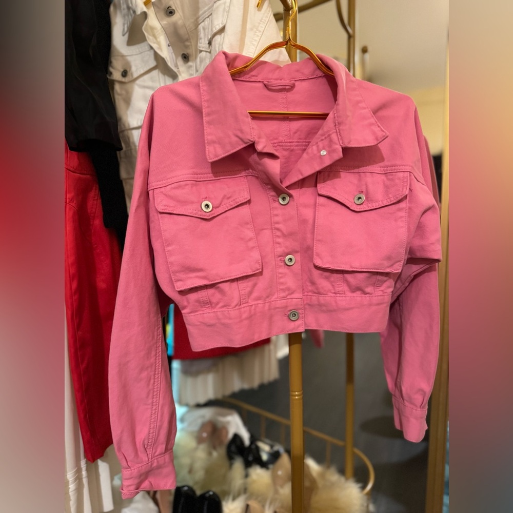 Pink Crop Jacket - image 1